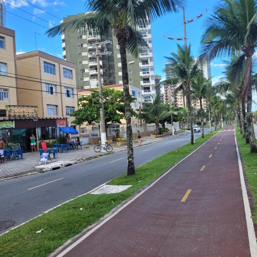 Kitnet Frente Pro Mar Em Vila Caicara, Portaria 24 Hs E Wifi Praia Grande  Exterior photo